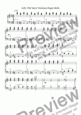 page one of Jolly Old St. Nick/Jingle Bells Medley