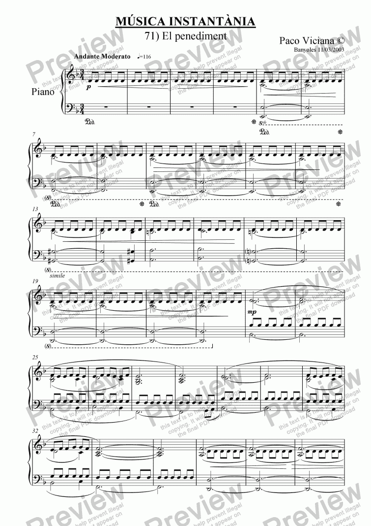 page one of 182-Música Instantània (71-El penediment)