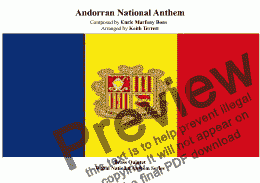 page one of Andorran National Anthem (“El Gran Carlemany”) for Brass Quintet (World National Anthem Series)