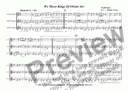 page one of We Three Kings   (3 Bb Clarinets)