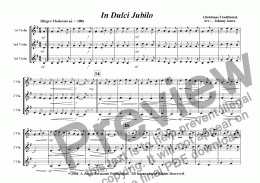 page one of In Dulci Jubilo   (Christmas  3 Violins)