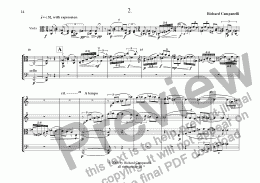 page one of String Quartet 2cd mvmnt.