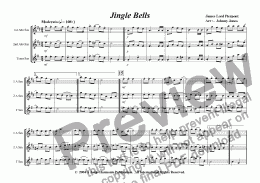 page one of Jingle Bells   (3 Saxophones  AAT)