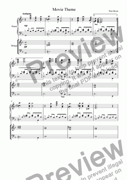 page one of Movie Theme