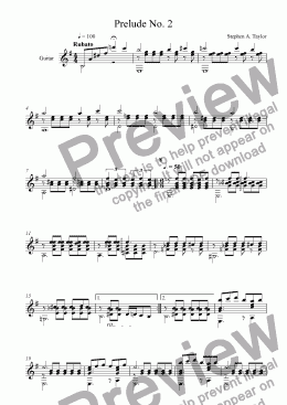 page one of Prelude No.2 in E minor