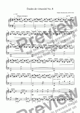 page one of Études de virtuosité