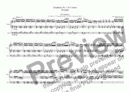 page one of Symphony No. 2 in C minor for organ, Op. 30 - III. Scherzo