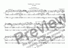 page one of Symphony No. 1 in B minor for organ, Op. 10 - III. Intermezzo