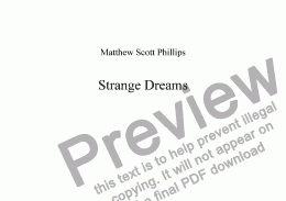 page one of Strange Dreams