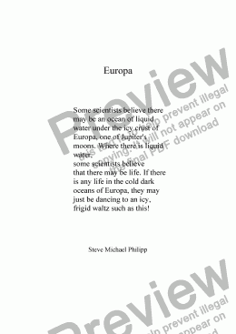 page one of Europa