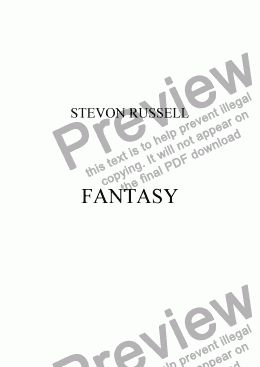 page one of FANTASY