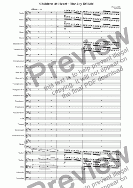 page one of Fantasia For Orchestra  