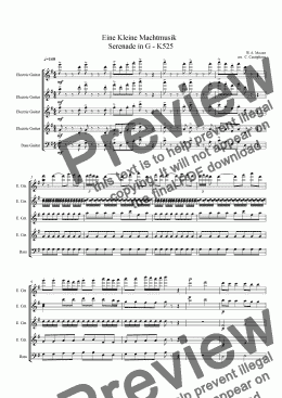 page one of Eine Kleine Nachtmusik - Serenade in G - K525