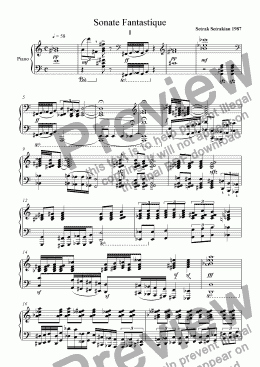page one of Sonate Fantastique 1st.mouv.