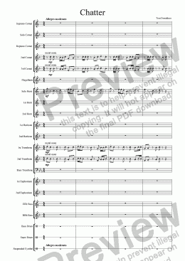 page one of BRASS BAND - Chatter