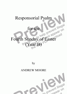 page one of Fourth Sunday of Easter (Year B)