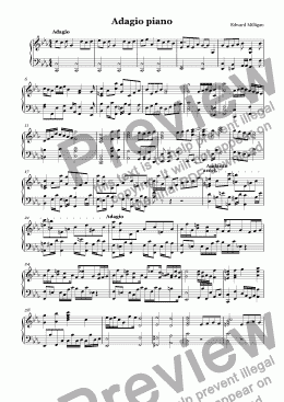 page one of A little adagio for piano in C minor