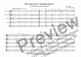 page one of Girl's Dance from 'Polovetsian Dances'    (Brass Quintet + )