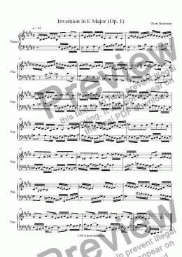 page one of Bach Bark
