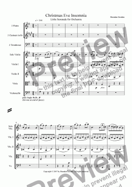 page one of Concert Piece for Orchestra, Op. 10: Christmas Eve Insomnia
