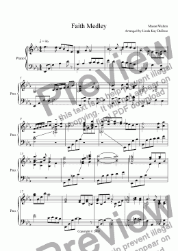 page one of Faith Medley
