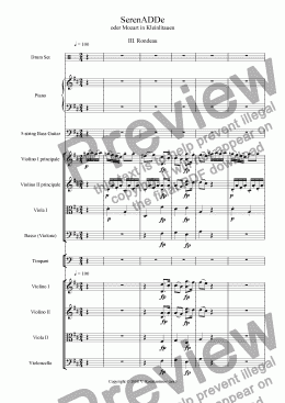 page one of SerenADDe, oder Mozart in Kleinlitauen III