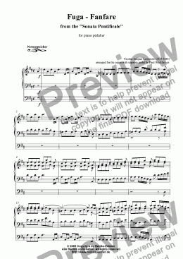 page one of Fuga - Fanfare (N.-J. Lemmens)