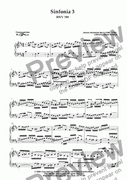 page one of Sinfonia Nr. 03 BWV 789 (J.S.Bach)