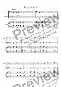 page one of Hymn Medley I