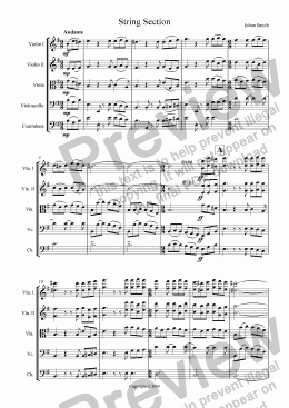page one of String Section