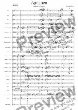 page one of Ag�elico - Pasodoble de Concierto (dedicado a mi abuelo Francisco Beltr�n)