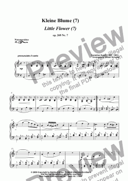 page one of Little Flower in C major op. 205 Nr. 7 (C. Gurlitt)