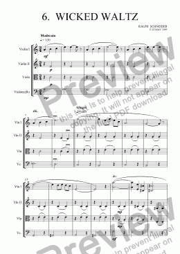 page one of Wicked Waltz