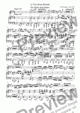 page one of Frivolous Flute Rondo