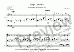 page one of Adagio Lamentoso