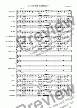 page one of Mercurian Rhapsody