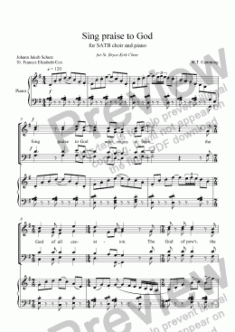 page one of Sing Praise to God