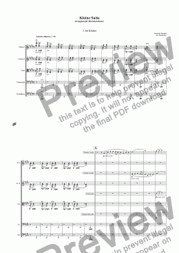 page one of Kleine Suite - Borodin