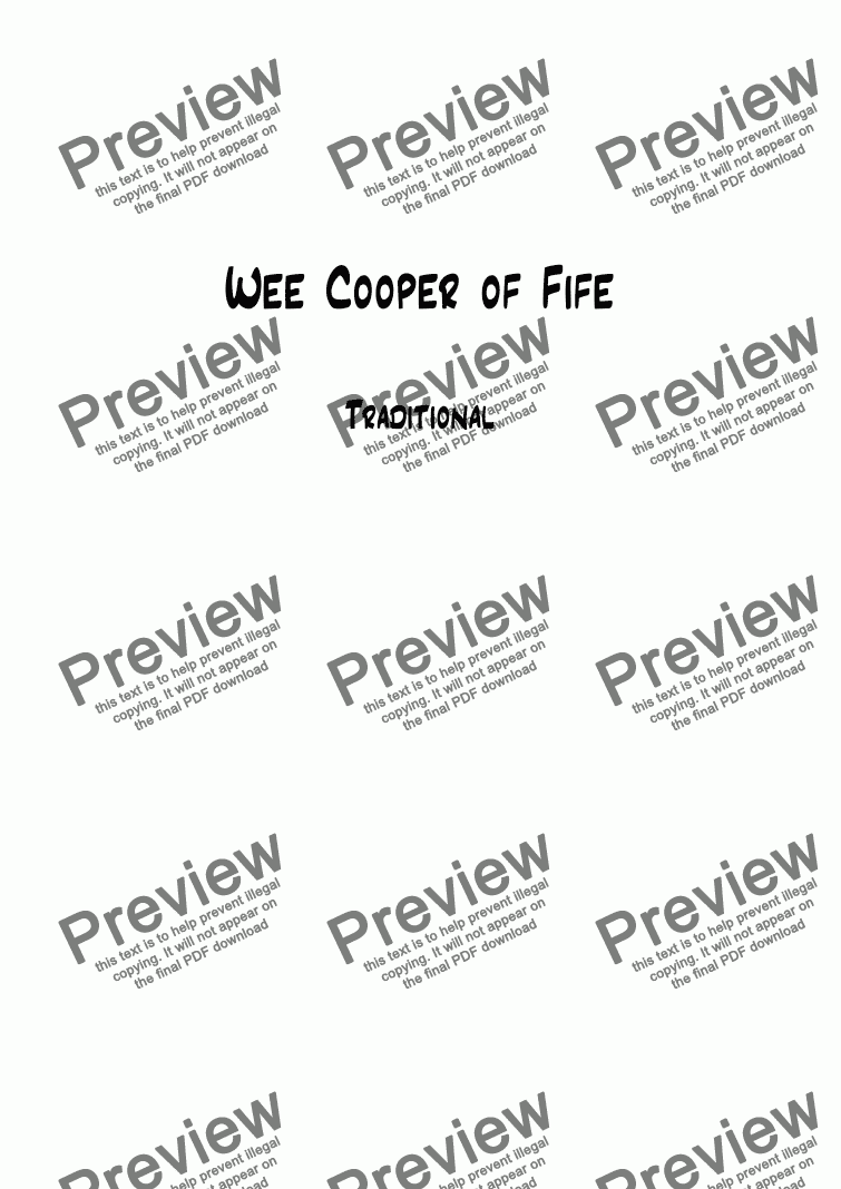 page one of Wee Cooper of Fife