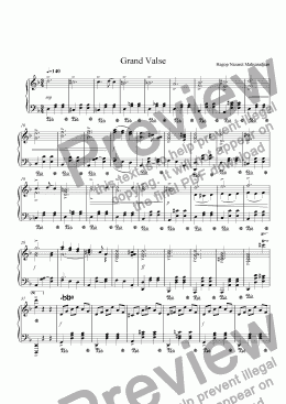 page one of Grand Valse