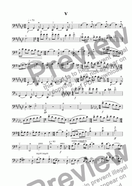 page one of Welsh Suite for Solo Cello 5