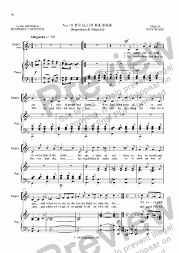 page one of Mr Majeika  Vocal Score  (10 of 22)