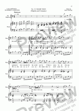page one of Mr Majeika  Vocal Score  (12 of 22)