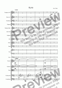 page one of Missa Solemnis - Kyrie