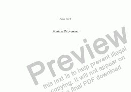 page one of Minimal Movement