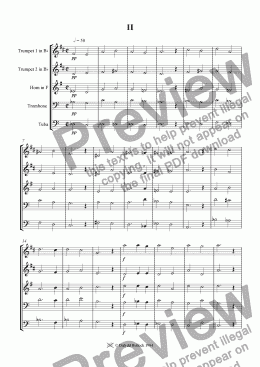 page one of Brass Quintet 2