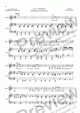 page one of Mr Majeika  Vocal Score  (15 of 22)