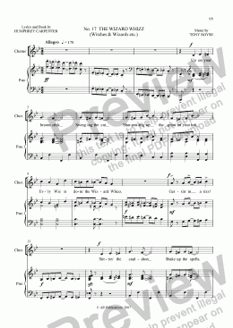 page one of Mr Majeika  Vocal Score  (17&18 of 22)