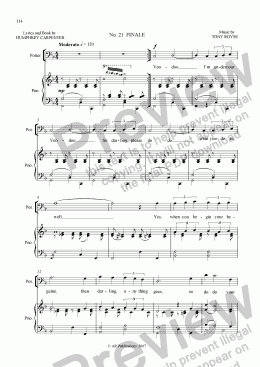page one of Mr Majeika  Vocal Score  (21 & 22)