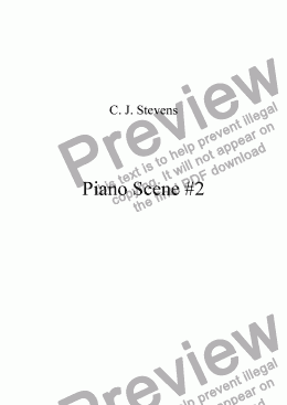 page one of Piano Scene #2